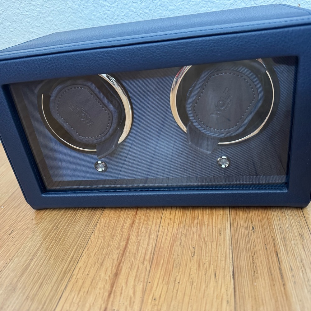 WOLF Cub Double Watch Winder with Cover